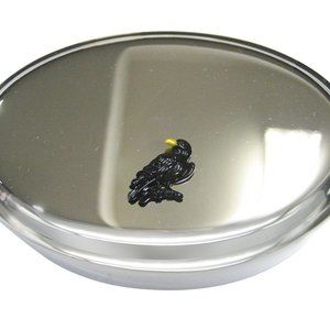 Crow Raven Bird Oval Trinket Jewelry Box